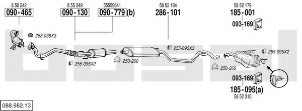 BOSAL 088.982.13 Exhaust System